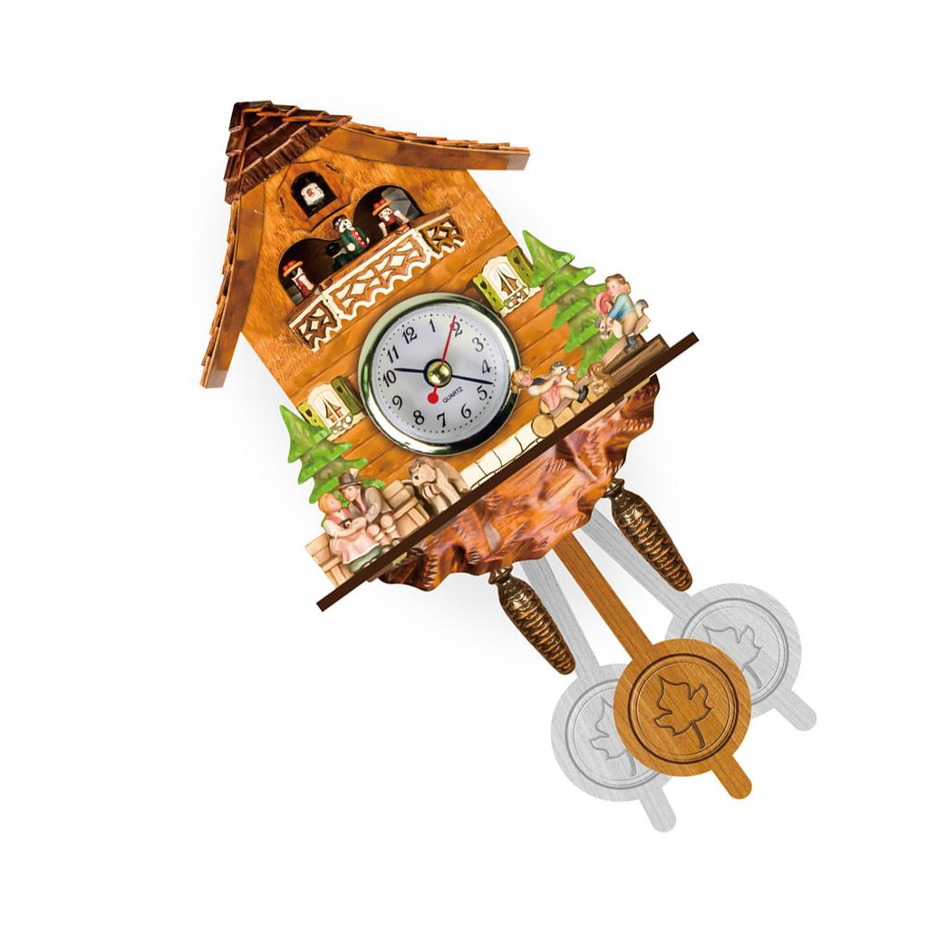 Elegant Wood Cuckoo Clock Adds Vintage Charm To Any Living Space Complements Any Interior Decors Study Room Clock