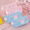 Cartoon Pencil Case for Kids Large Capacity Cute Stationery Bag Canvas Pen Pouch Portable School Supply Organizer for Boys Girls