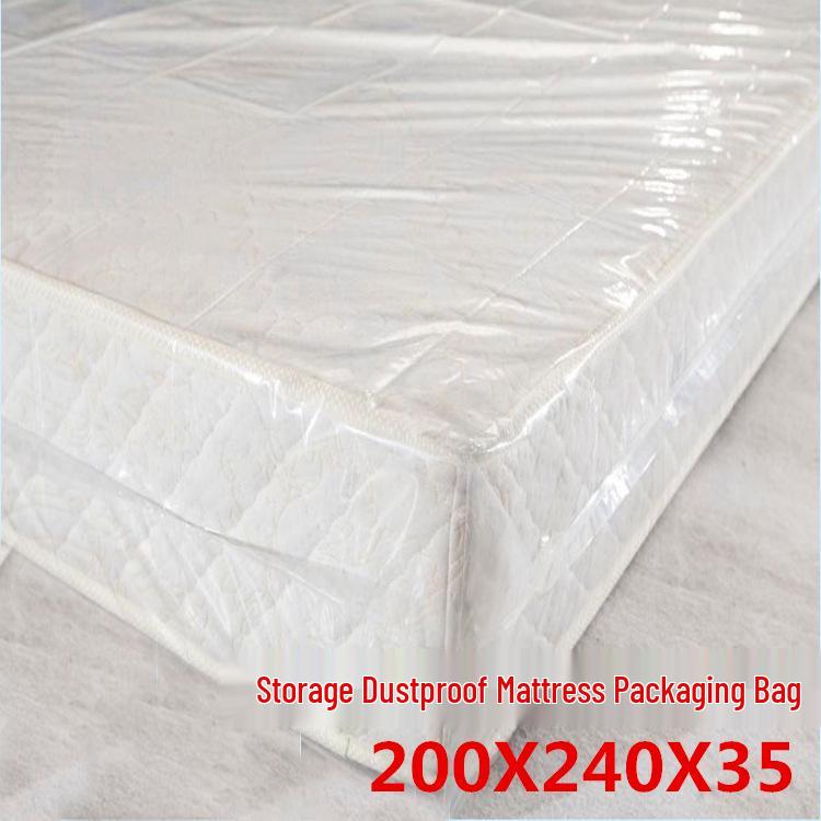 Transparent Moisture & Dust-Proof Mattress Storage Bag - Thickened Large Plastic Cover for Simmons Mattresses