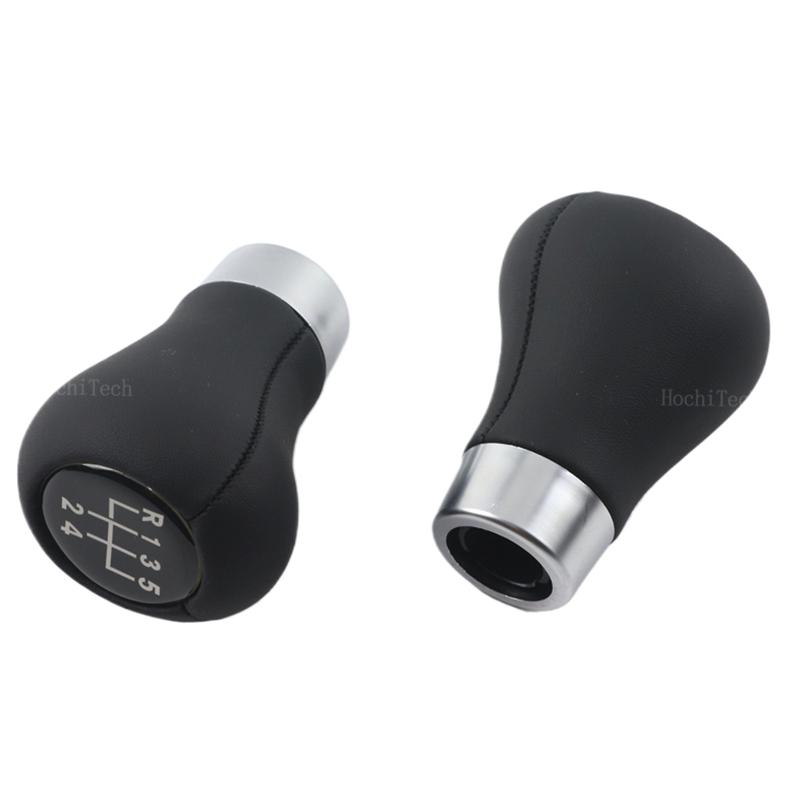 Carbon Look For BMW 1 3 5 6er E46 E53 E60 E61 E63 E81 E82 E83 E84 E87 E90 E91 E92 Car 5 6 Speed Leather Gear Silver Shift Knob