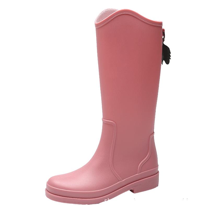 Women's Fashionable Waterproof Mid-High Rain Boots, Non-Slip & Wear-Resistant for Kitchen or Outdoor Use