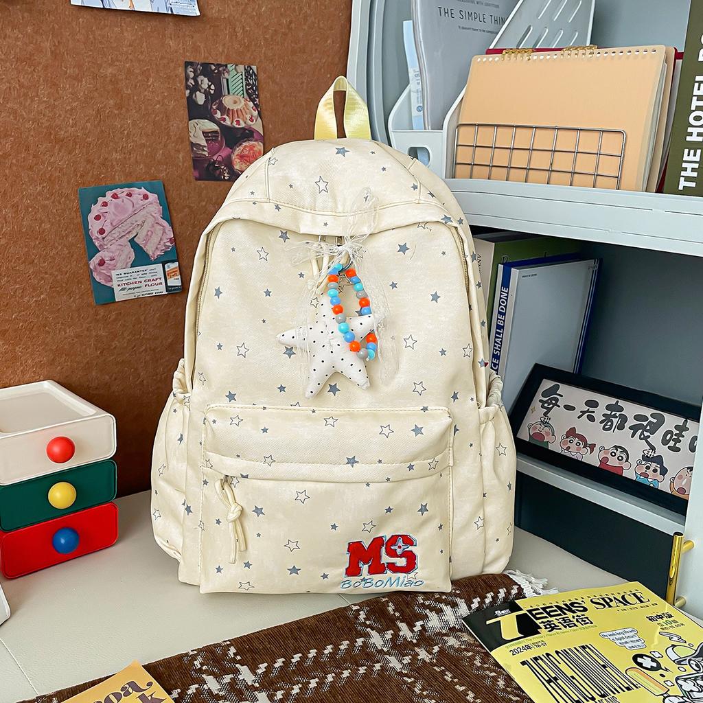Schoolbag Korean version ins College style backpack versatile commuter schoolbag women's high-value large-capacity backpack leisure travel bag