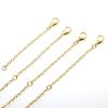 Set of 4 Alloy Gold and Silver Extension Chains for Jewelry: Necklace or Bracelet, Handmade Accessories in 5cm, 10cm, 15cm, and 20cm Lengths.
