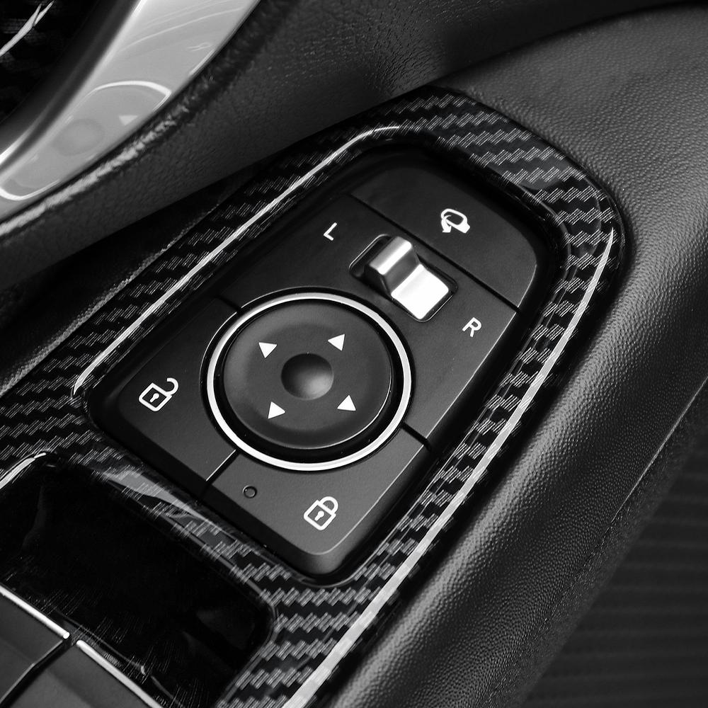 For Hyundai Sonata 2025 2026 Car Tuning Carbon Fiber ABS Car Armrest Window Button Cover Door Panel Trim Accessories LHD