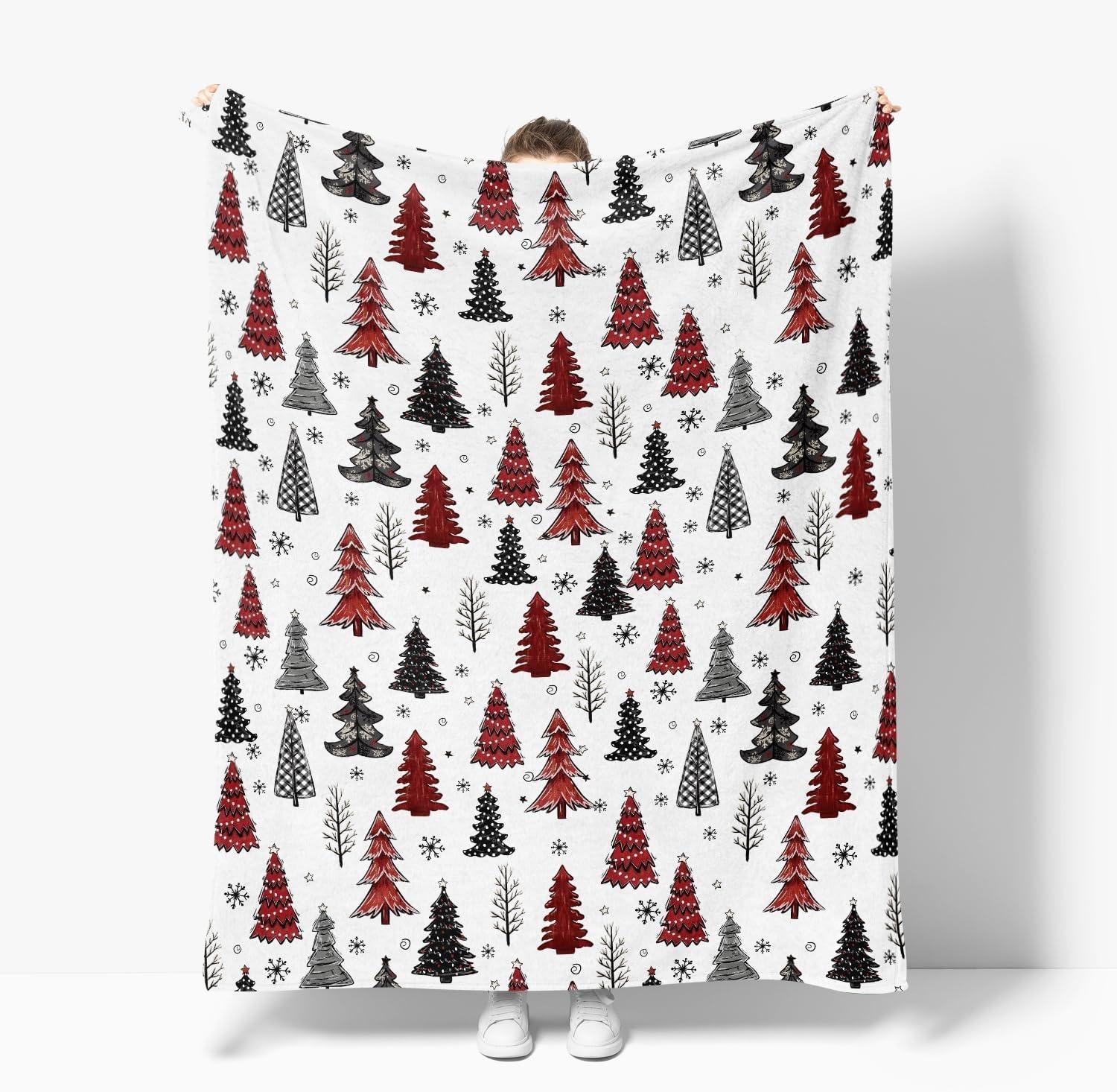 

Рождественский фланелевый плед Красный олень Мягкий пушистый плюшевый Уютные одеяла для дивана, софы, кровати Идеальные подарки для СЕМЬИ 30x40in