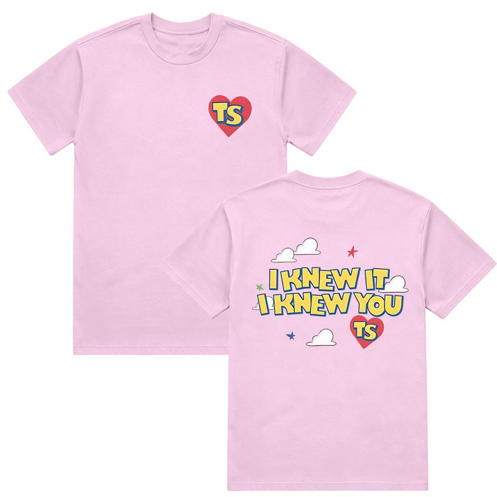 I Knew It I Knew You Shirt Cute TS Story Graphic Print T Shirt Summer Comfort Cotton Short Sleeve Unisex Casual Oversized Tees