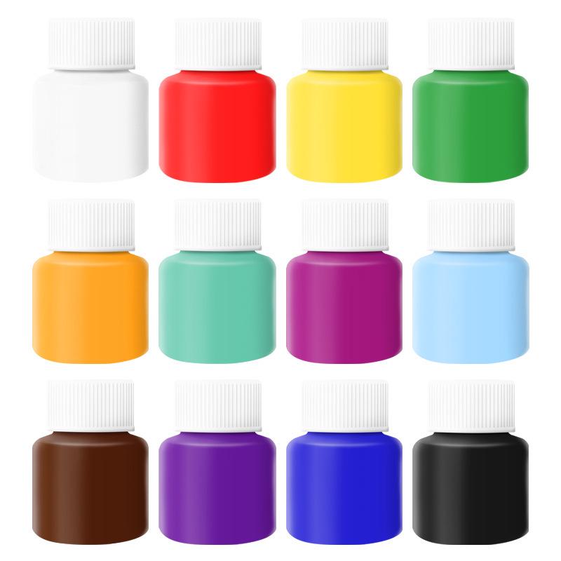 Acrylic Paint Set - 25ml, Waterproof, Plaster & Wall Painting with Children's Colors