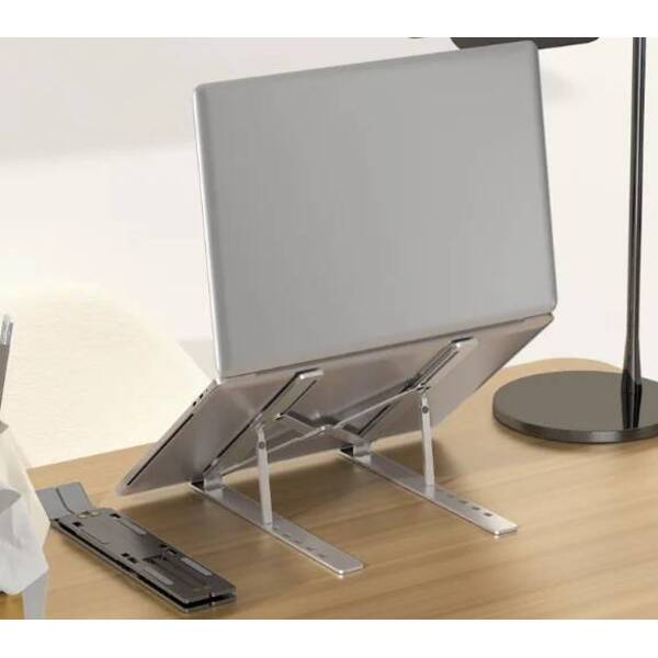 Adjustable Stand, Foldable Portable Laptop Riser Desk, Ergonomic Notebook Holder for MacBook & All Laptops