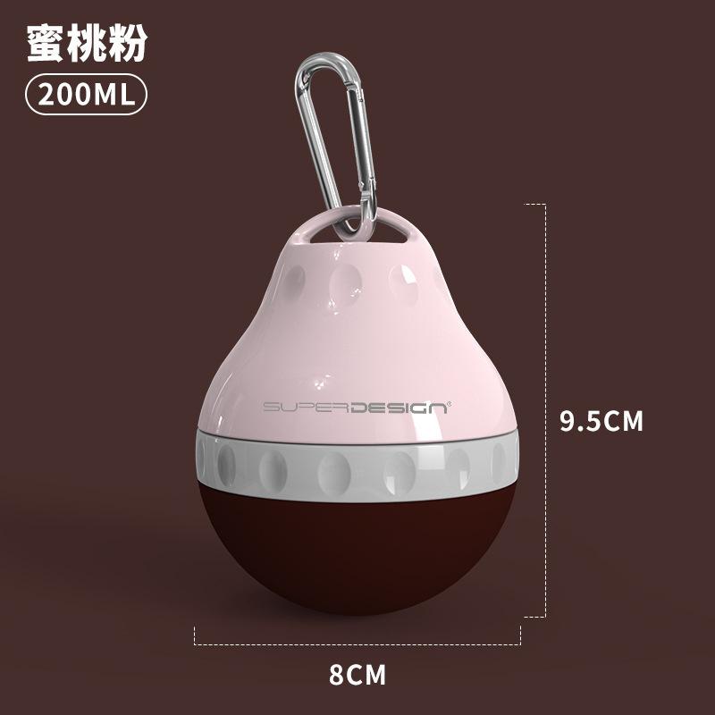 

200 ML Dog Portable Drinking Bottles Foldable Pet Water Feeder Dog Drink Water Device Outdoor Dog Walking Pet Supplies рожевий