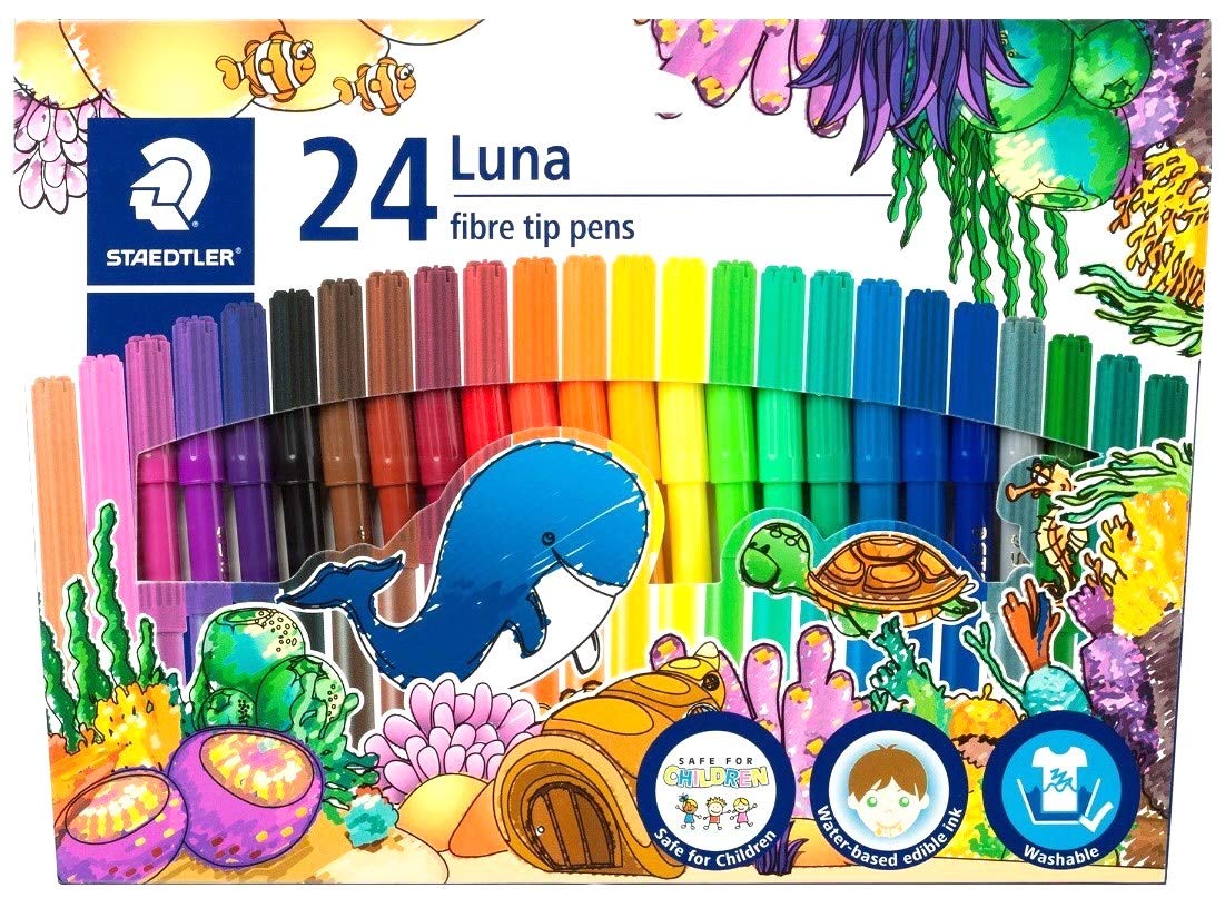 

STAEDTLER LUNA pen fiber tip pen 24 colors pen set 327LWP2402 water-based children s water-based [item]