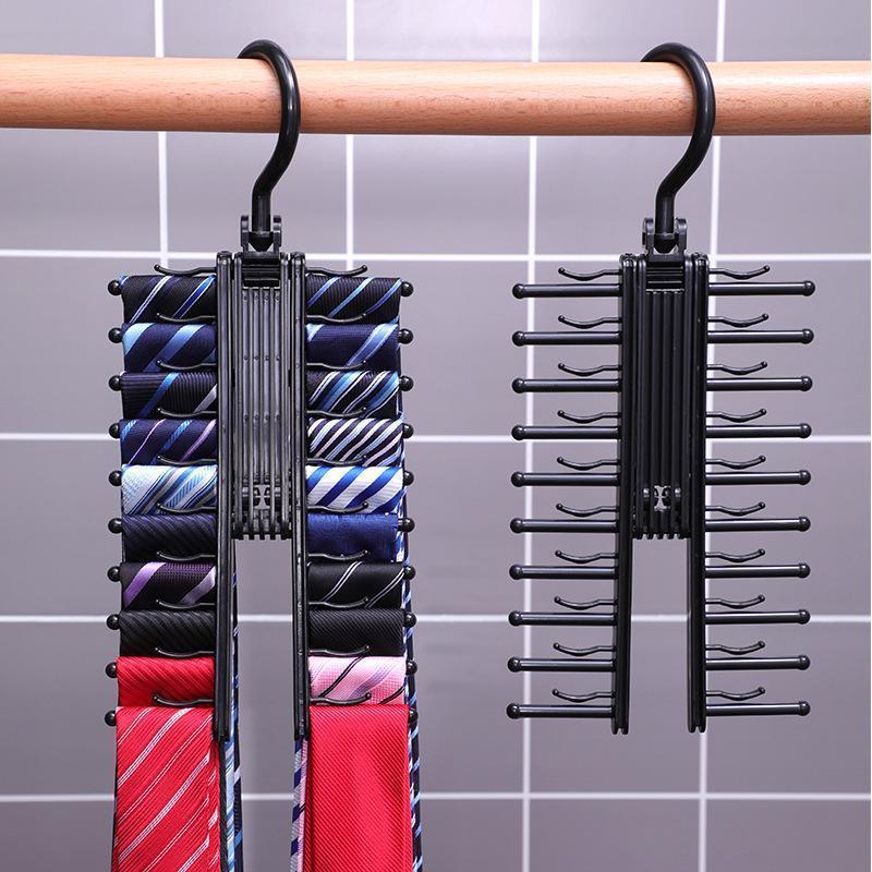 Tie Storage Rack Large Capacity Belt Storage Rack 20 Seat Buckle Wardrobe Scarf Rack Household Multi Grid Belt Tie Storage Rack
