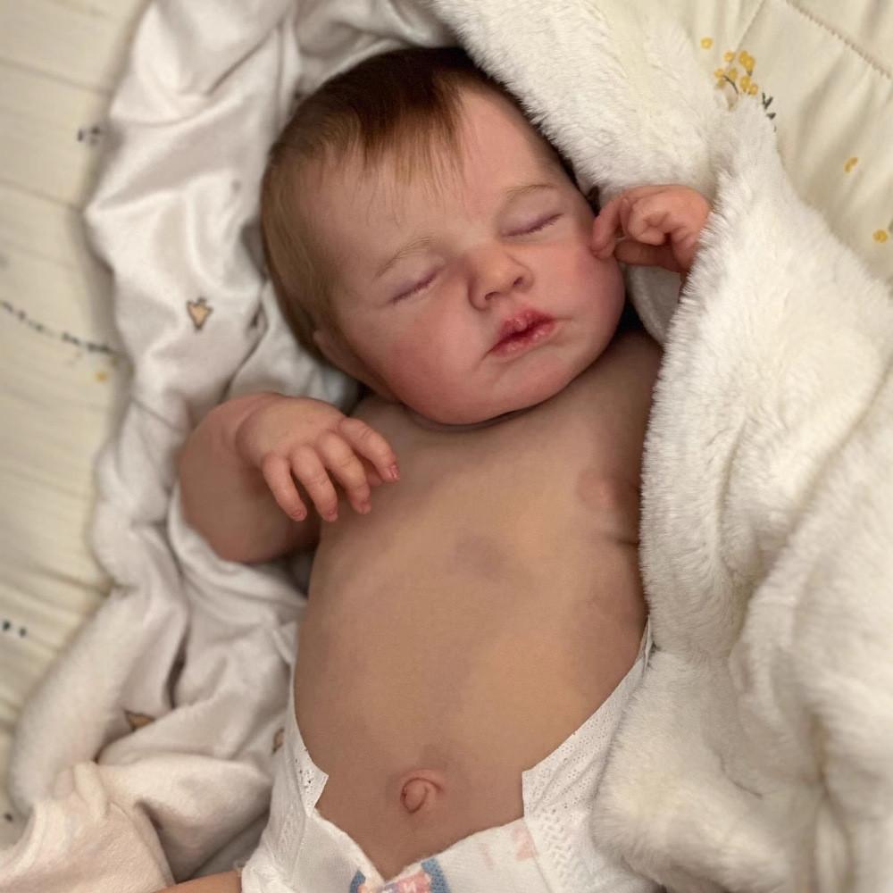 Silicone Baby Reborn Doll 49cm With 3d Skin For Collectors And Giftgiving