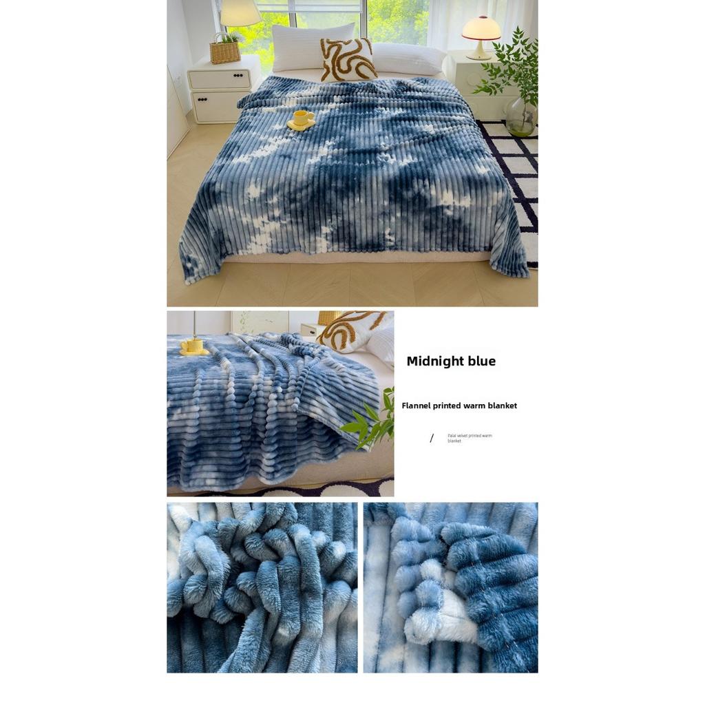 Thickened Blanket, Milk Velvet, Coral Velvet, Flannel, Nap Air Conditioning Blanket, Sofa Cover Blanket, Office Gift Blanket