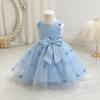 Cute Bowknot Princess Dress For Little Girls Birthday Party Flower Girl Formal Dress