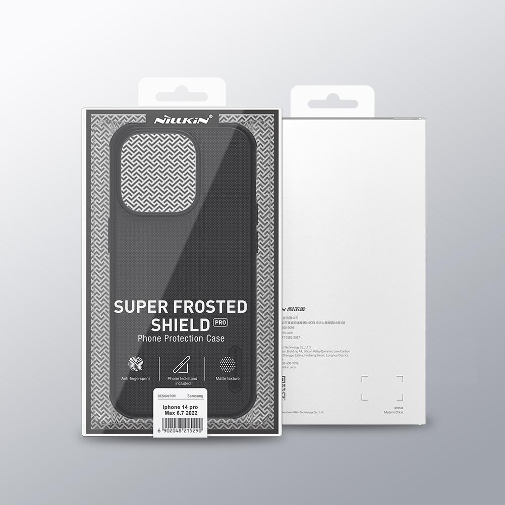 Nillkin Frosted Shield Pro Phone Case for iPhone 15 Pro Max Case, PC+TPU Hard Protection Back Cover for iPhone 16 15 13 14 Plus