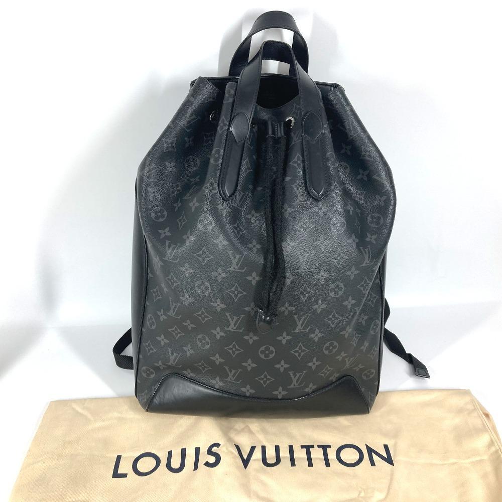 Louis Vuitton M40527 MonogramEclipse Backpack-Explorer Backpack Canvas Black