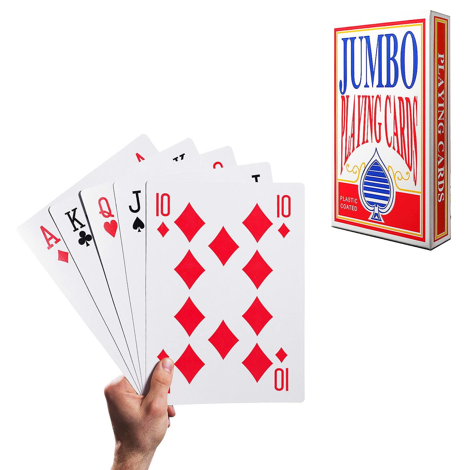

Oversized Playing Bridge Trump Giant Poker Family Game Cards, Size, Joke, Magic, Tower, Cards, Magician, (17.512.5cm)