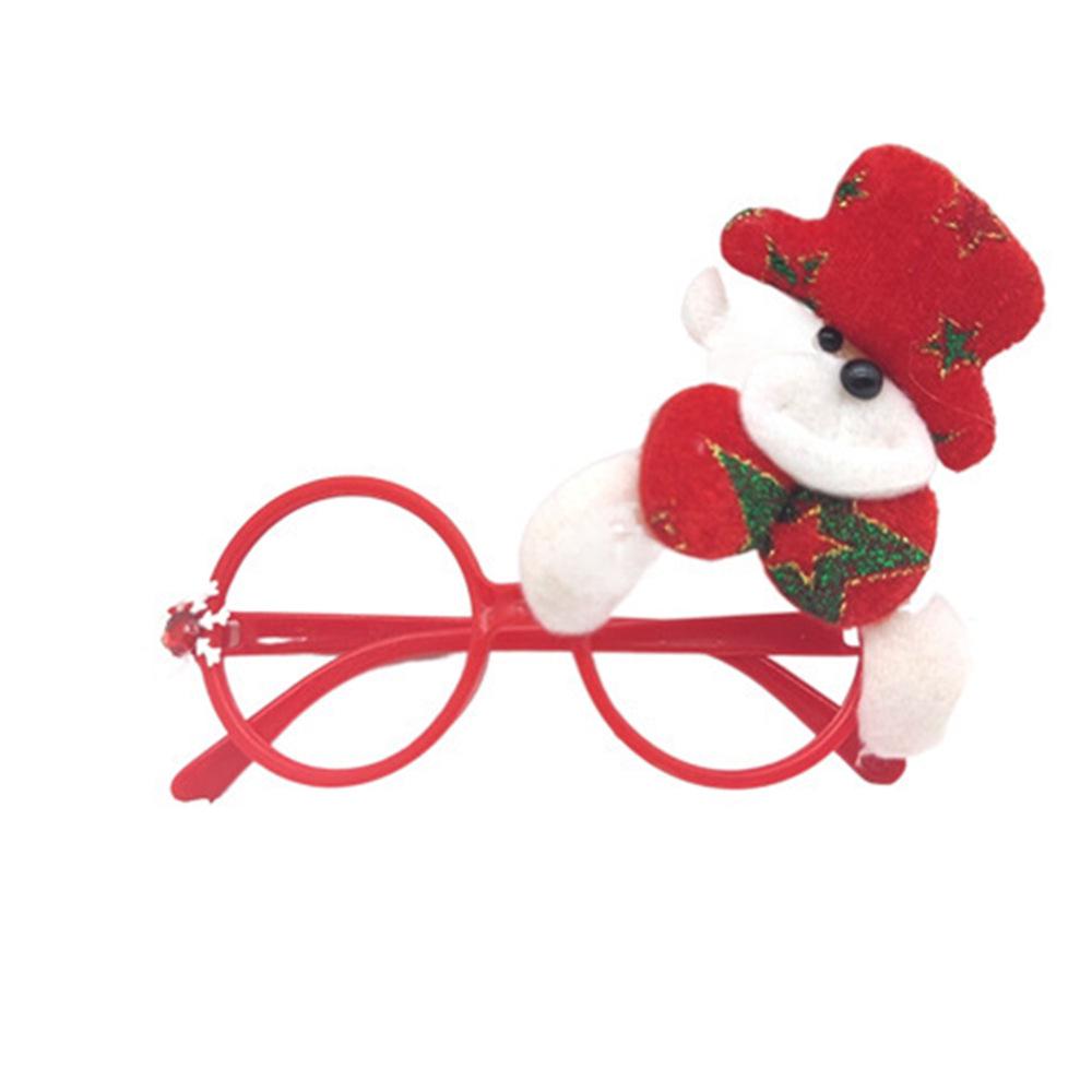 Weihnachts-Cartoon-Brillen - Geschenke für Erwachsene & Kinder, mit Weihnachtsmann, Schneemann und Geweih