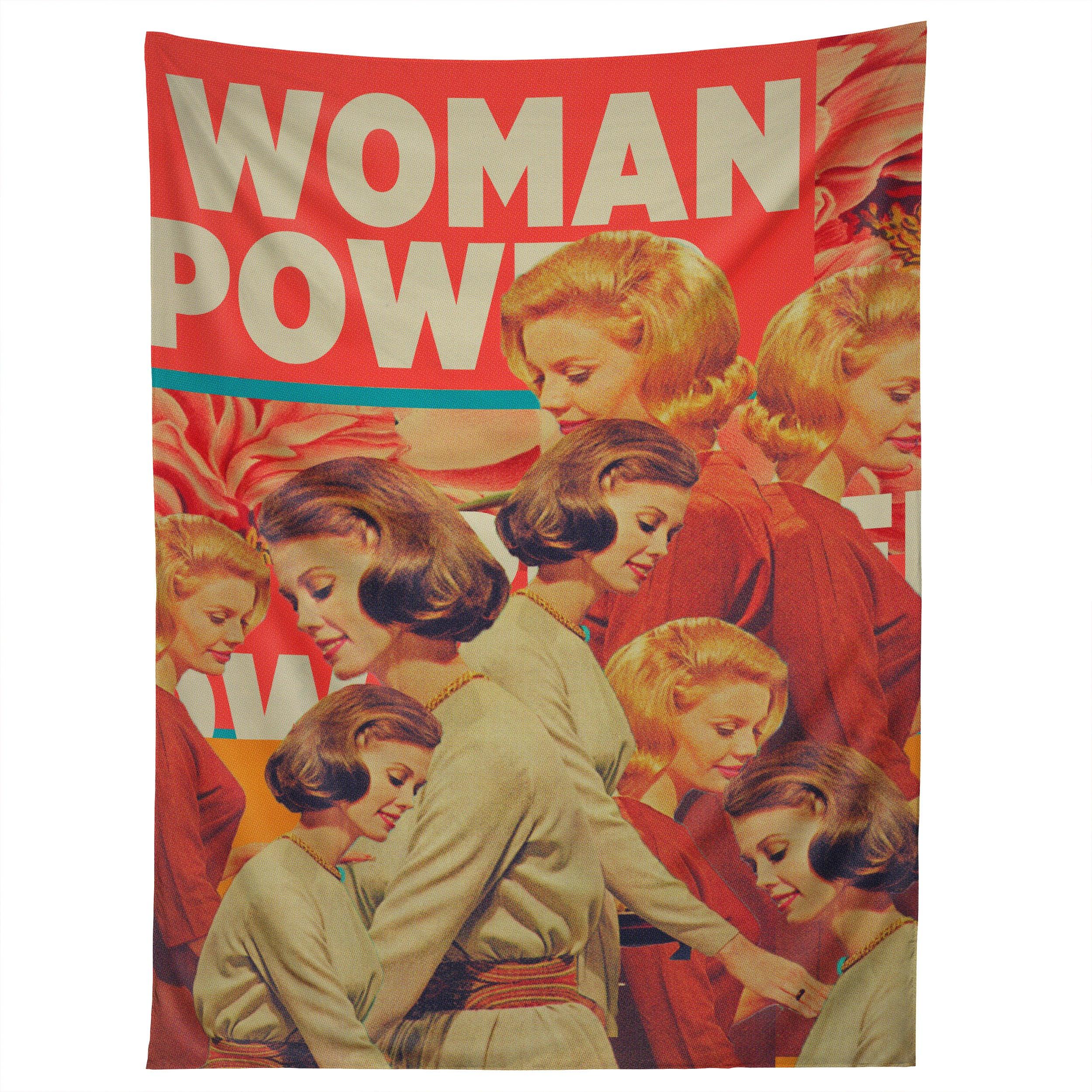 WOMAN POWER tapestry 75x100 чёрный