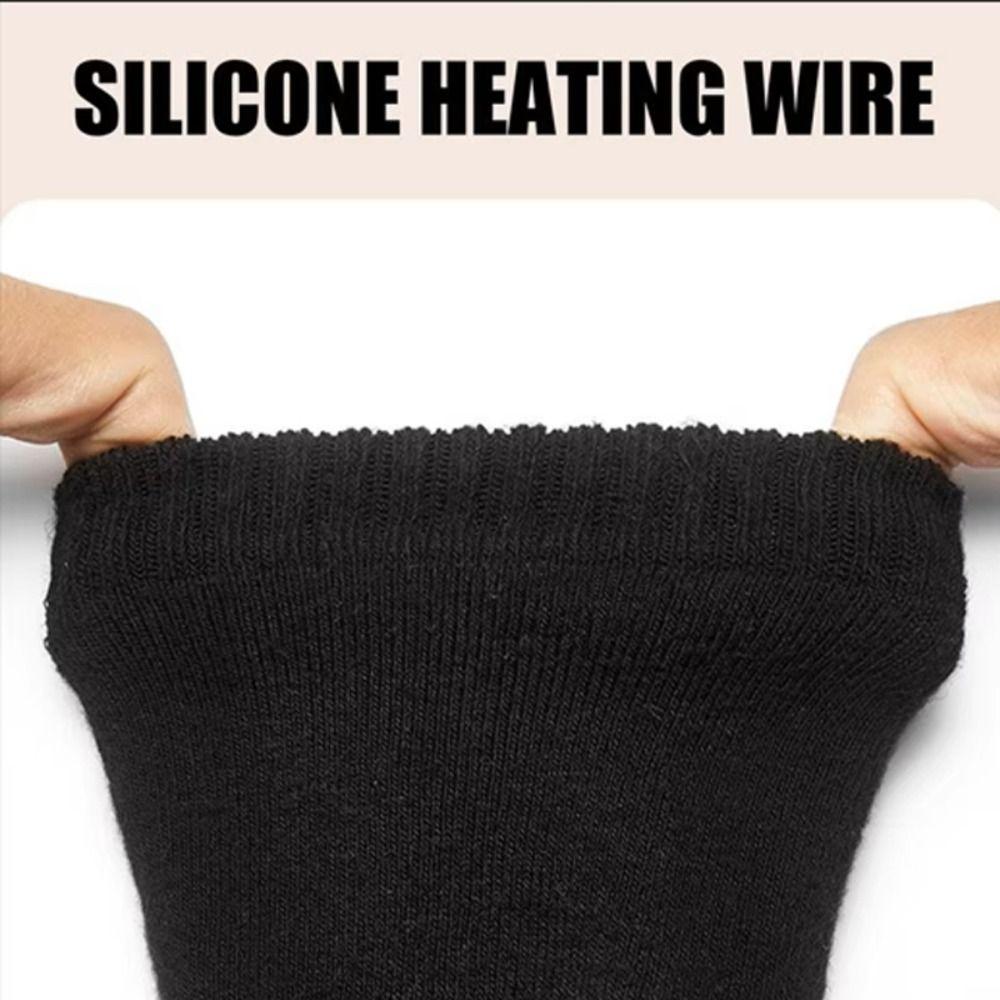 Cotton USB Heated Socks Fast Heating Electric Heated Socks Winter Warm Feet Warmer  Outdoor Sports