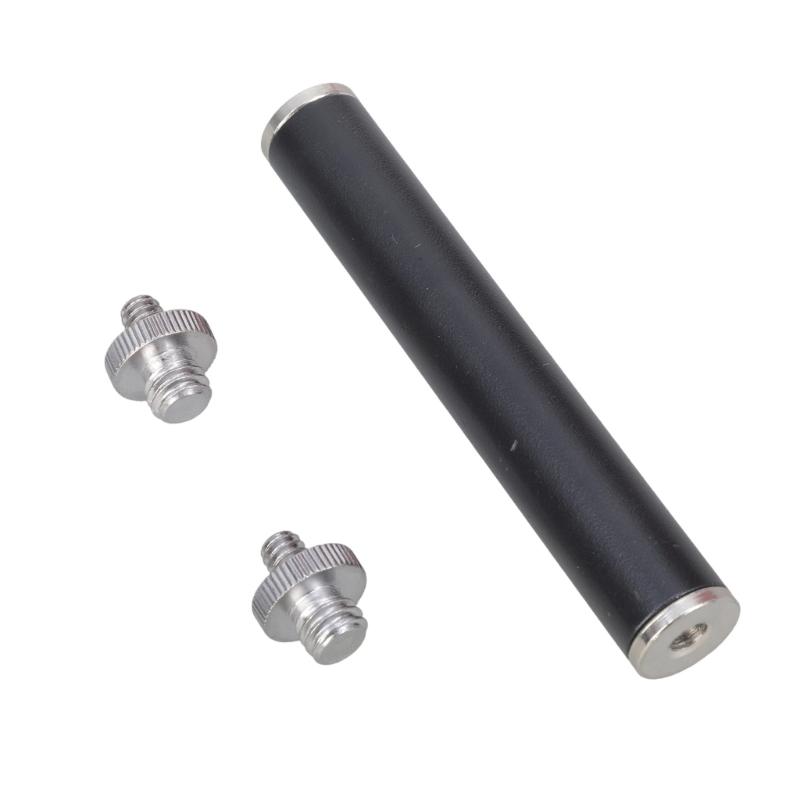 Metal 1/4 Female Thread Extension Rod for Photography Equipment with 1/4 to 3/8 Screw Adapter 10/20/30cm Length Option