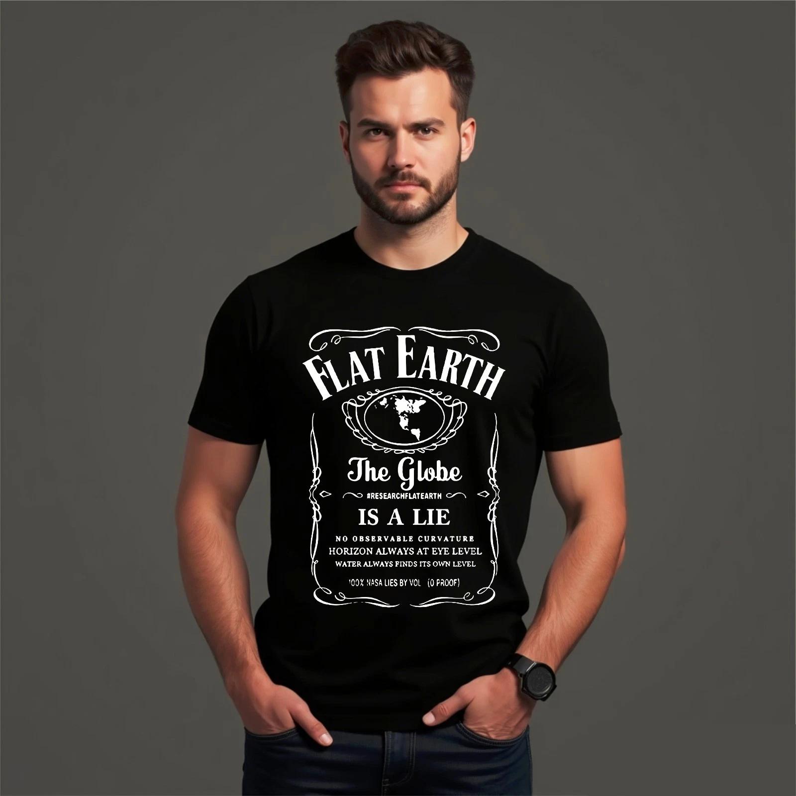 Flat Earth Society World Question Everything Space Science Unisex Adult T Shirt S