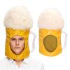 Ölmuggshatt Rolig Skumölskrus Kostymhuvudbonad för Vuxna Mjuk Plysch Oktoberfest St. Patrick Day Halloween Cosplay-rekvisita