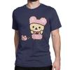 Novelty Rilakkuma Korilakkuma T-Shirts Unisex Wo Unisex Crewneck 100% Cotton T Shirt Short Sleeve Tee Shirt Plus Size Clothing