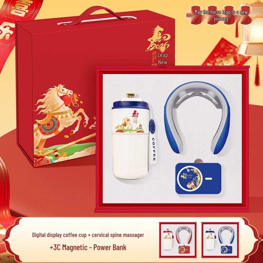 Year of the Horse Luxury Coffee Thermos Set – Ideal for Corporate Gifts, Events, and Client Appreciation