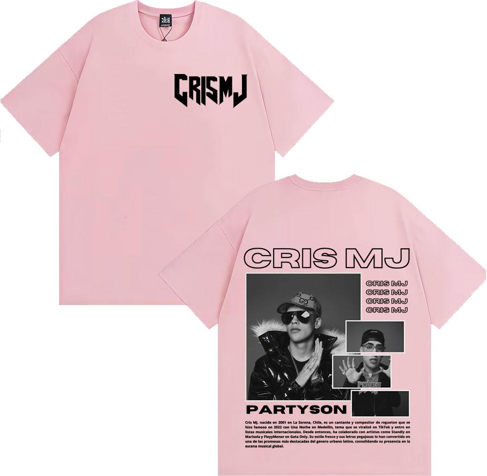 Rapper Cris Mj Tour 2025 Merch T-shirts Men Women Harajuku Vintage T Shirt Oversized Hip Hop High Quality Tee Shirt Streetwear