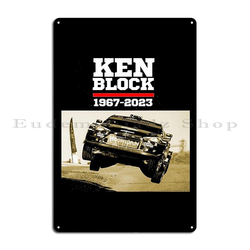 Ken Block Metal Sign Poster Wall Decor Printing Garage Living Room Living Room Tin Sign Poster 20x30cm