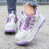 Stivali Sportivi a Quattro Ruote per Bambini Pattinaggio a Rotelle Come Scarpe Sportive Piatti Scarpe da Pattinaggio Scarpe Sportive Scarpe da Pattinaggio da Donna