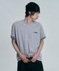 MOO Check Roll-Up Short Sleeve T-Shirt - Gray