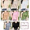 [Cd&e] Women's Short Sleeve Summer Sweater – Crew Neck, Solid Color, Stretch Knit Top, Simple Design, Size XL