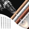 6/8/10/12mm Drill Bit Set Four Edged Electric Drill Bit Multi-purpose Punching Tool  Metalworking