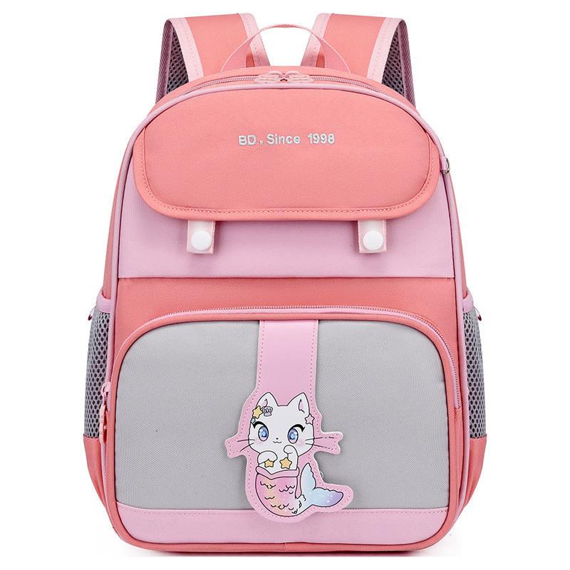 Adorable Cartoon Kids Backpack Breathable Oxford Cloth Large Capacity School Bag For Boys And Girls