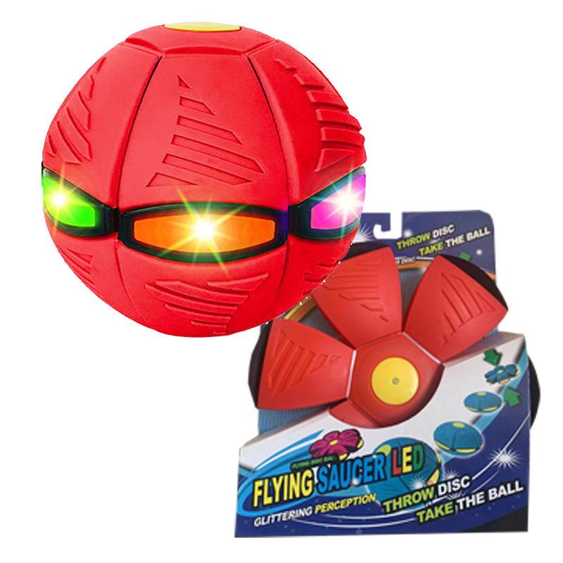 

Magic Flying Saucer Ball: Outdoor Light-Up Elastic Step-on Toy for Kids 6 Lights [~216g]