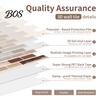 Self-adhesive Mosaic Wall Tiles 3D Gel Faux Stickers, Easy Peel & Stick Backsplash Tile Installation Stickers Vintage Brick Wallpaper for Kitchen,