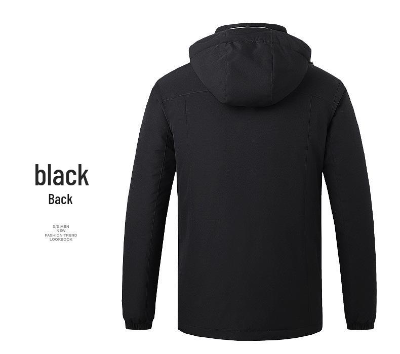 Heated Winter Cotton Jacket - Men's Outdoor Fashion, Mountaineering, Plush Velvet, Cold Protection, Thickened Heating Apparel