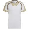 Men's Round Neck Pullover Colorblock Short Sleeve White T-Shirt HP1884
