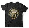 Buddha Headphones Tshirt Unisex Kids Funny Peace Yoga Love Music