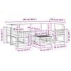 Outdoor Sofa Set with Cushions 7 pcs Natural and Light Grey