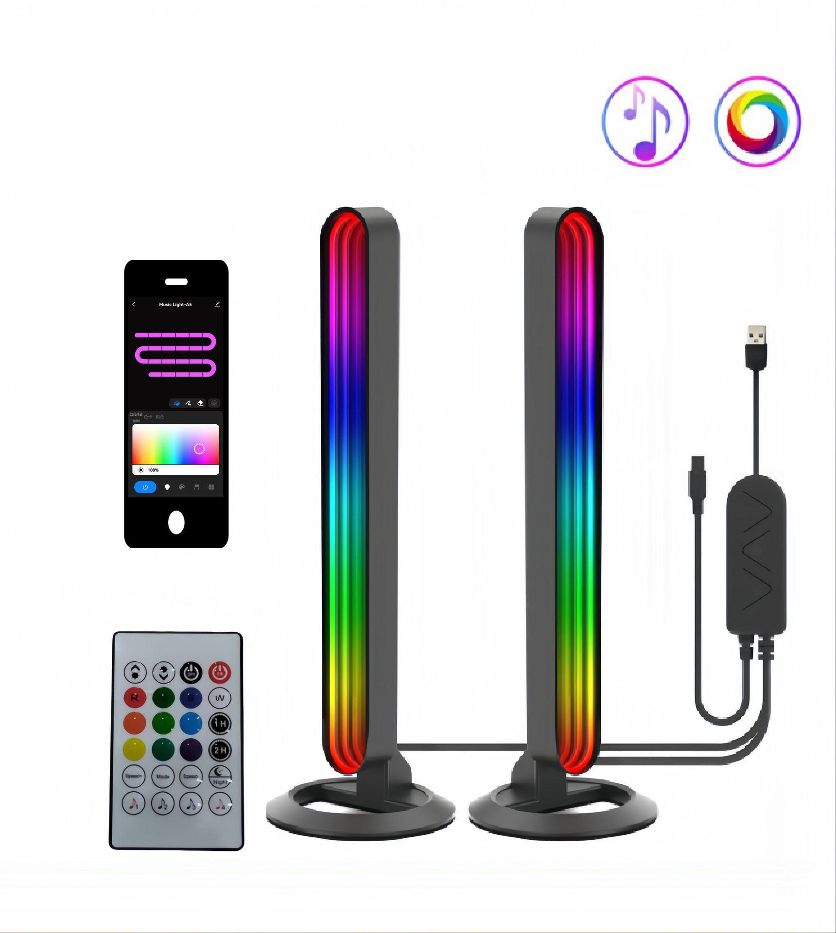 

Европейский граффити настольный ритм-свет с активацией звуком для декора киберспортивной атмосферы