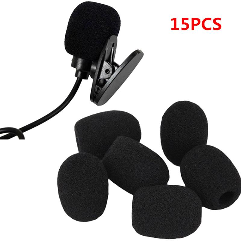 

15Pcs Microphone Replacement Foam Microphone Windscreen Headset Cover Mic Cover