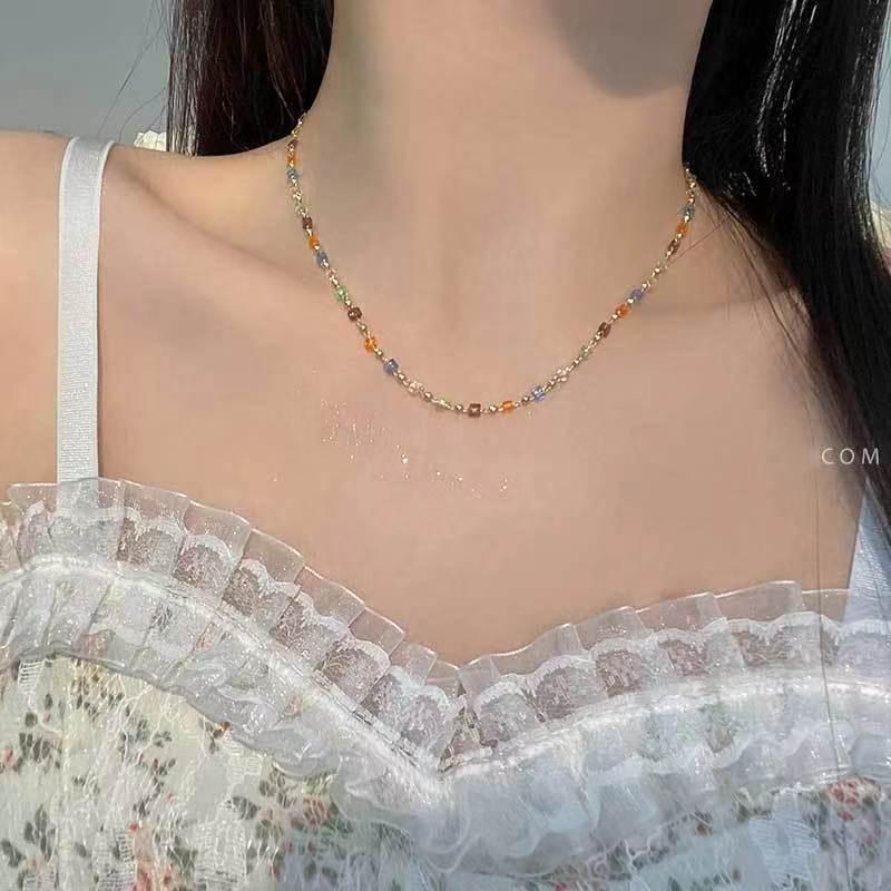 2025 Trendy Niche Beaded Necklace - Sweet, Pure, and Versatile High-End Style