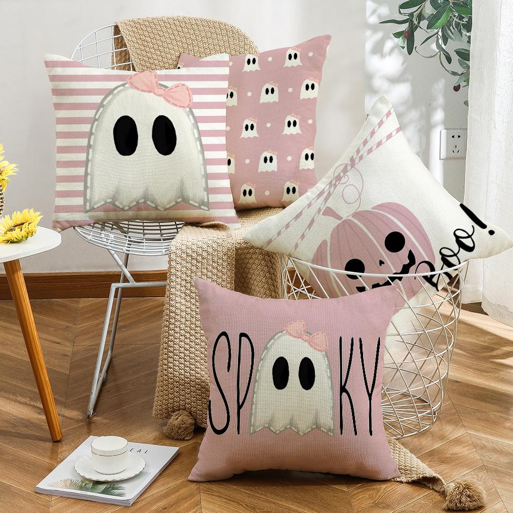 New Halloween Pillow Sofa Living Room Pillow Pillow Ghost Letter Print Pillow Cushion