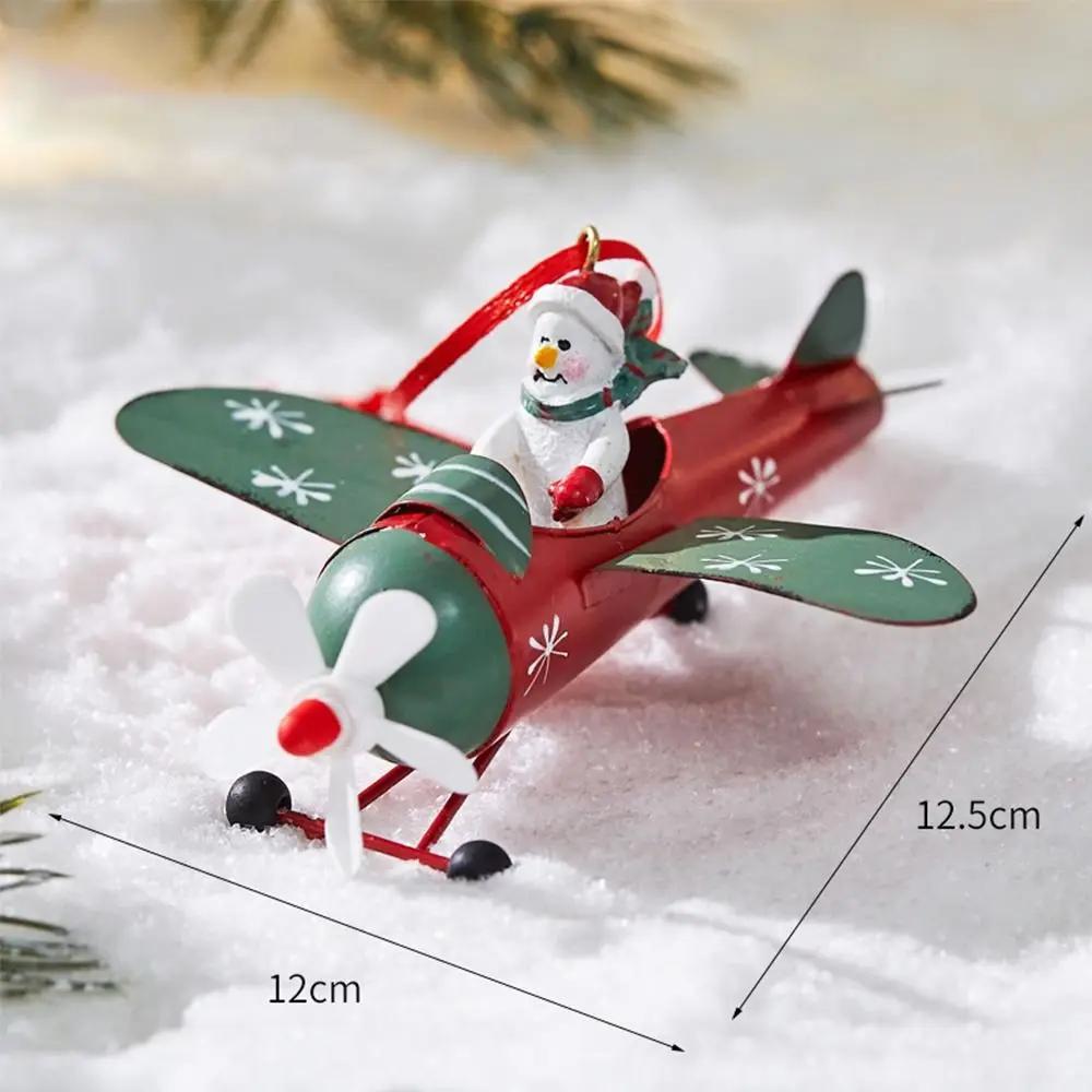 New Santa Clasu Christmas Hanging Decoration Santa Claus Airplane Mailbox Christmas Tree Ornament Cute Pendant Xmas Decor
