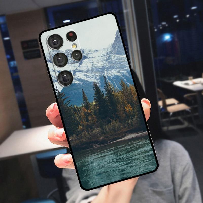 

Mountain Cover For Samsung Galaxy S23 S24 S25 Ultra S21 S22 S20 S9 S10 Plus S21 FE S24 FE Phone Case Galaxy S25