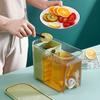 5800ML Juice Container Refrigerator Cold Kettle Drinkware Bucket with Faucet Beverage Dispenser with Filter PP Material