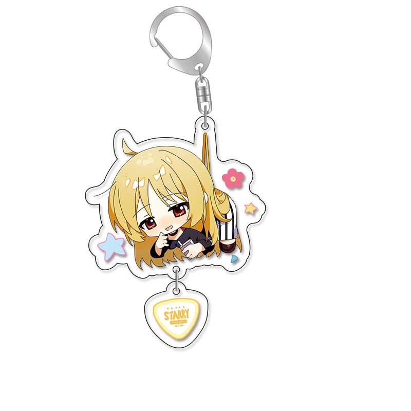 Bocchi The Rock! Gotoh Hitori Plastic Anime Keychain Ijichi Nijika Kita Ikuyo Bag Tag Parts Baji Accessories